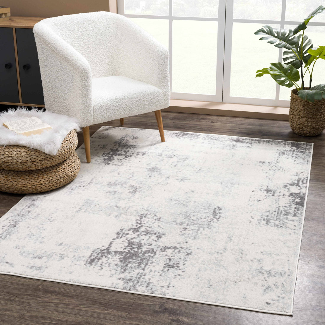 Tigrima Gray & Ivory 2321 Area Rug - Clearance