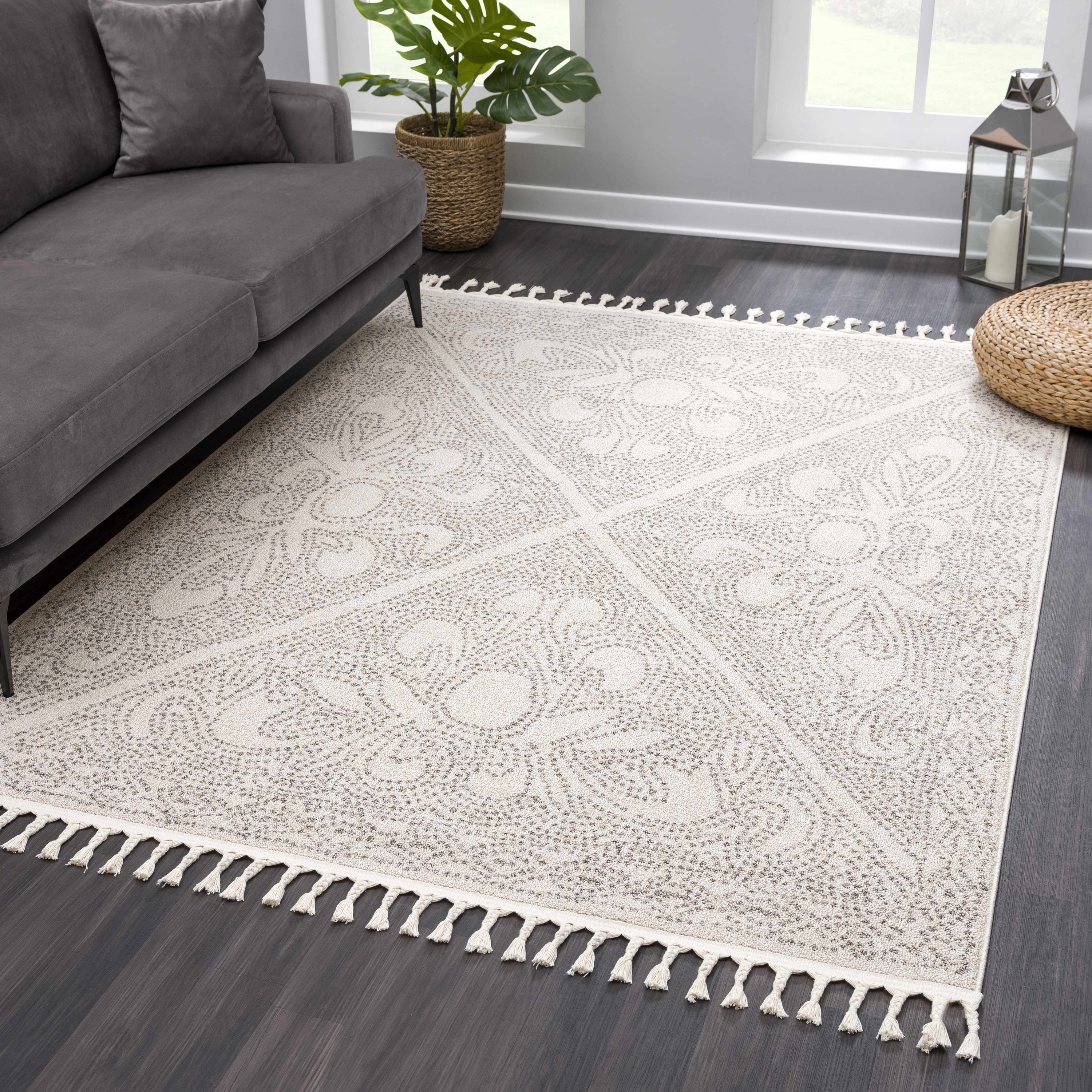 Birdwood Cream &amp; Brown Area Rug