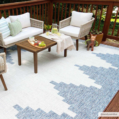 Djugun Blue Indoor &amp; Outdoor Rug