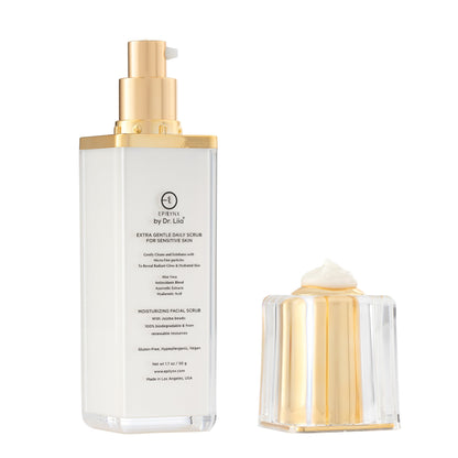 Gentle Exfoliating Face Scrub – Hyaluronic Acid, Aloe Vera &amp;