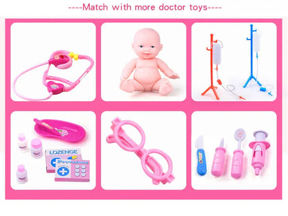 Simulation doctor nurse work Children Uniform Cross Coat Halloween Costume Kids Cosplay Baby Toys Set Fancy Party birthday