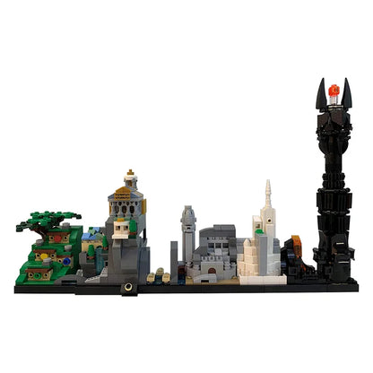 BuildMOC City Skyline Saint Petersburg Rome Washington Rotterdam Architecture Street View House  Building Blocks Kids  Toys Gift