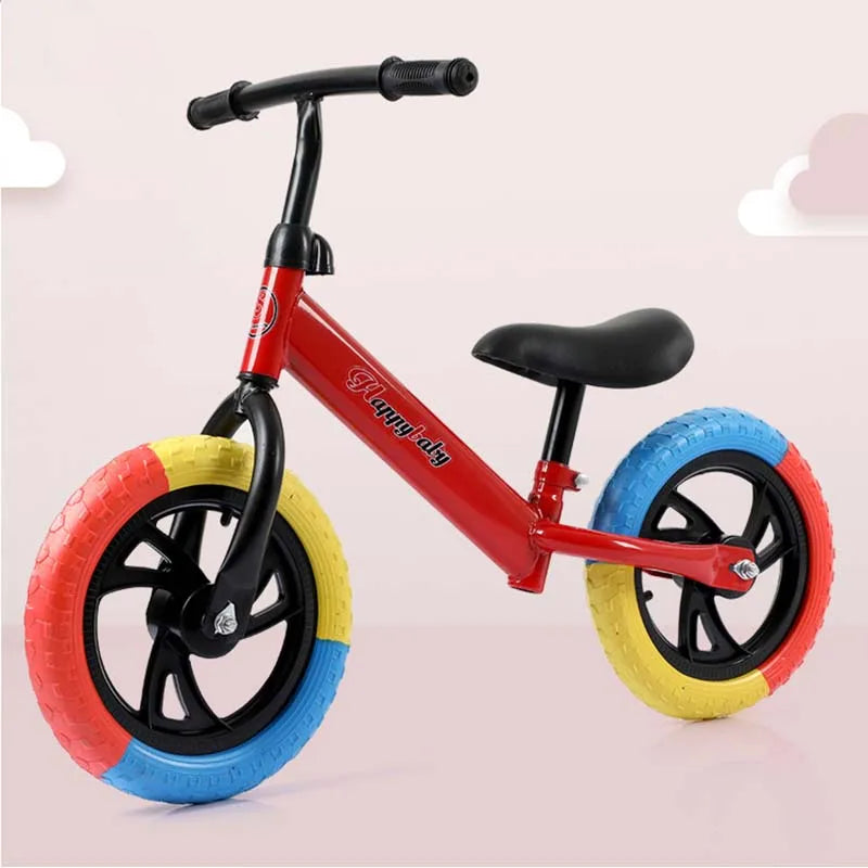 Ride On Toys Kids Balance Bike No Pedals Height Adjustable Bicycle Riding Walking Learning Scooter With 360° Rotatable Handlebar