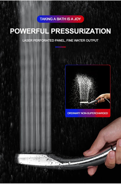300 Holes Shower Head High Pressure Rainfall Water Saving Flow With Chrome ABS Sprayer Nozzle Square Shower Bathroom Accessories