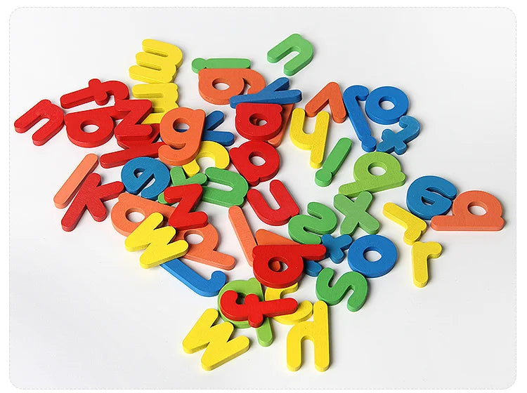 Wooden Spelling Puzzle Game Children English Letter Learning Education Toys for Kids Alphabet Preschool Teaching Aids Match Toys