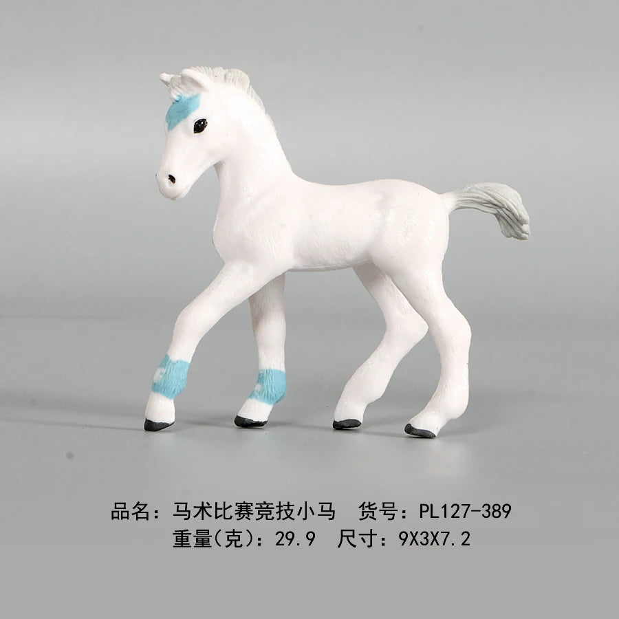 Simulation Horse Models Action Figure Toys,Plastic Action PVC Model Horse Baby Figurine Collection Doll For Kid Educational Toy