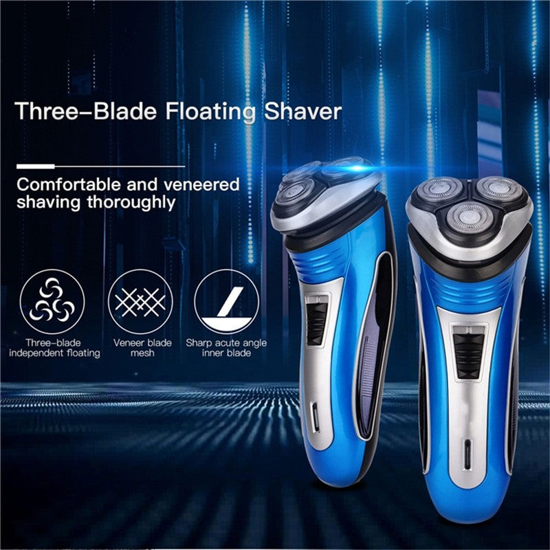 Electric Hair Beard Trimmer USB Rechargeable Shaver 3D Floating Heads