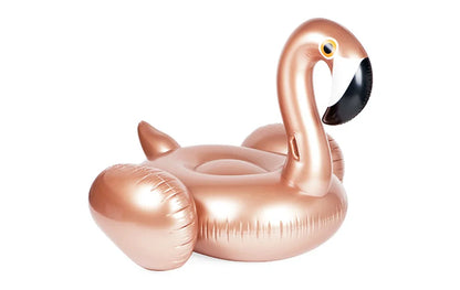 For Adult Pool 60 Inches Giant Inflatable Rose Gold Flamingo Swan Ride-on Summer Toys Swimming Pool Games Water Mattress Floats