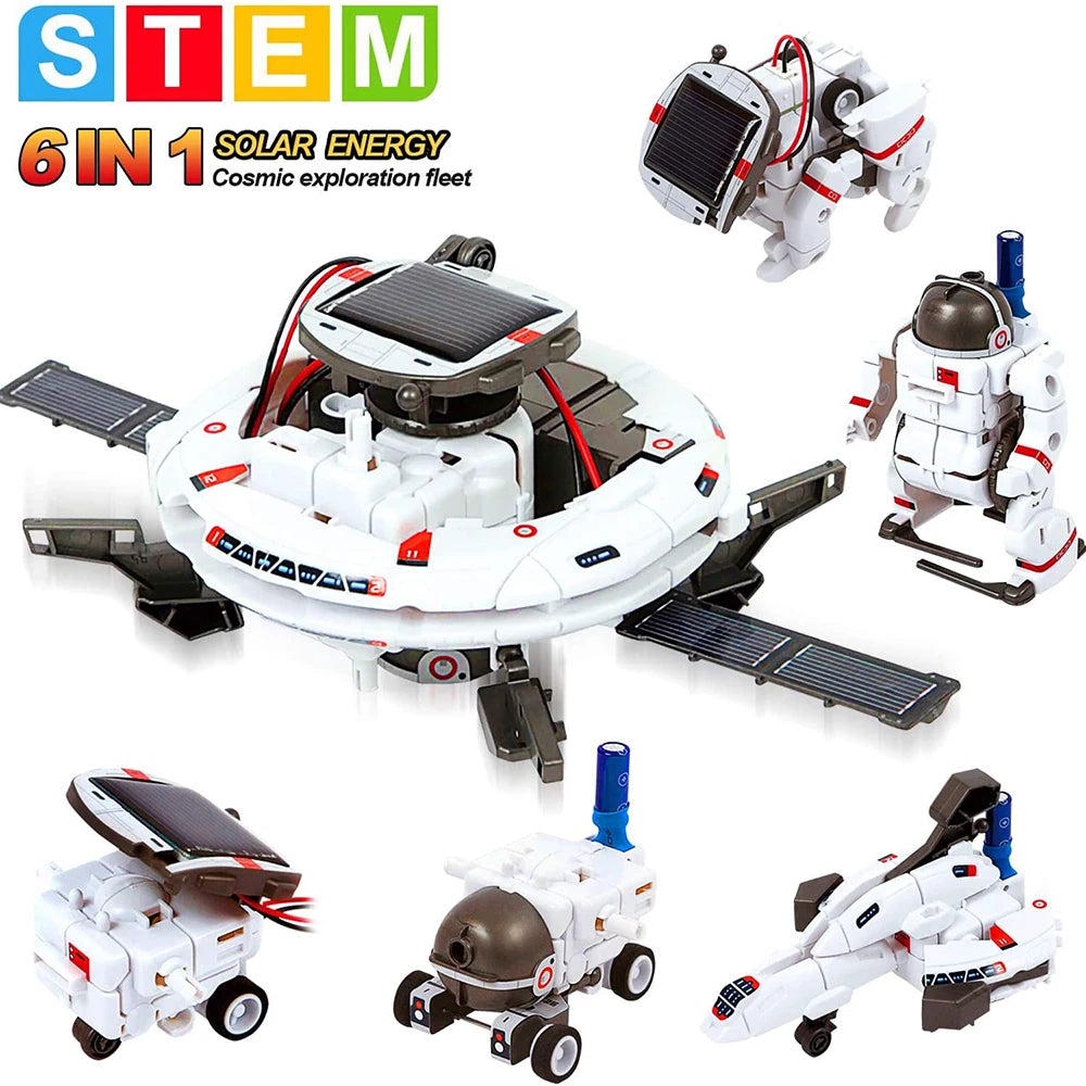 13 In 1 Solar Robot Kits Educational Toys STEM Technology Learning Block Spaceship Robotics Dinosaur Toy For Kids Children Gifts