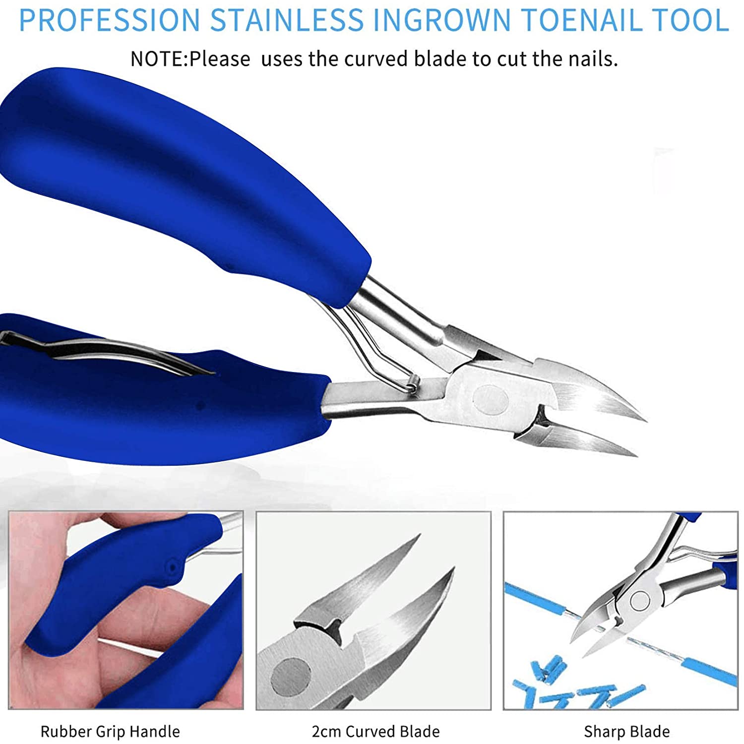 11Pcs/Set Ingrown Toenail Tools Kit Nail Care Pedicure Tools