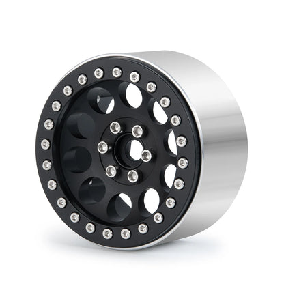 YEAHRUN 2/4pcs Metal Beadlock 2.2 inch Wheel Rims Hubs for Axial Wraith 90048 RR10 TRX-4 1/10 RC Crawler Car Upgrade Parts
