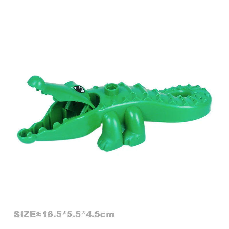 Big Size Building Blocks Accessories Shark Penguin Whale Dinosaur Compatible bricks Animals Interactive Educational Toys for Kid