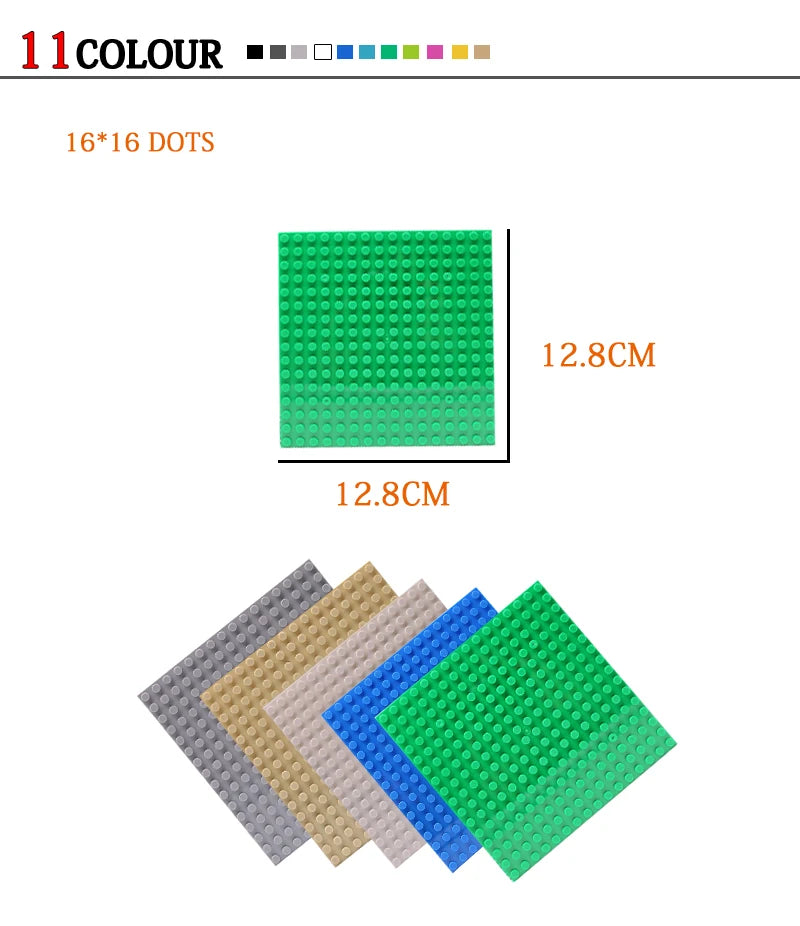 32*32 Dots Classic Base Plates Plastic Bricks Baseplates Building Toys City Building Blocks DIY Bricks Construction Toys Gift