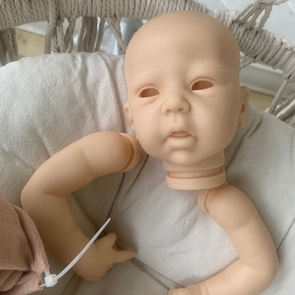 18Inch Reborn Mindy Awake Kit Open Eyes Reborn Baby Doll Kit Unpainted Reborn Kit Blank Parts Lifelike Kit Drop Shipping