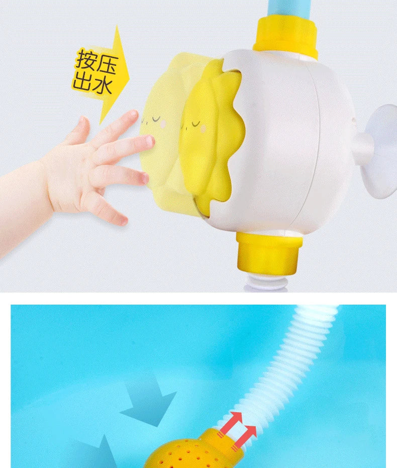 Bath Toys for Kids Baby Water Game Clouds Model Faucet Shower Water Spray Toy For Children Squirting Sprinkler Bathroom Baby Toy