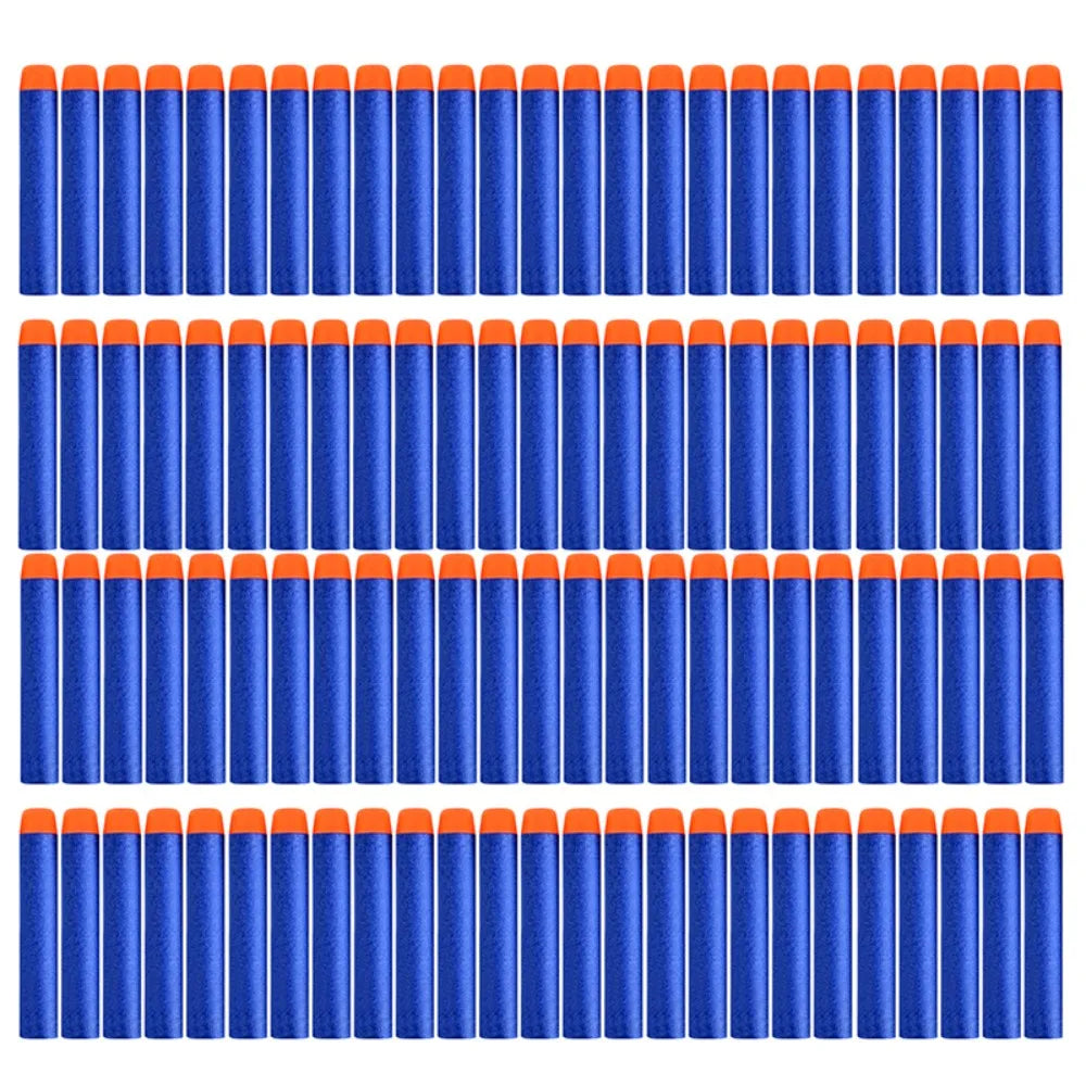 50Pcs/100pcs For Nerfs Soft Children Toy Gun Bullets Round Head Air Hole Foam Darts Bullet 7.2cm for Guns Accessories