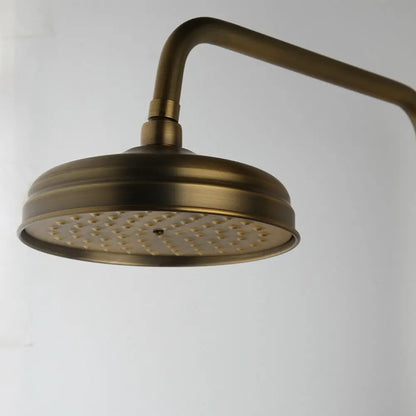 8 inch Round Shower Head Antique Brass Rainfall Shower Head Bathroom Shower Faucet Shower head Spray Shower Arm