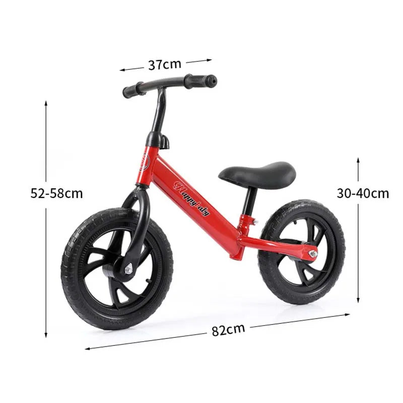 Ride On Toys Kids Balance Bike No Pedals Height Adjustable Bicycle Riding Walking Learning Scooter With 360° Rotatable Handlebar