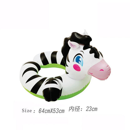 inflatable animal Giant Horse Swam Inflatable Kid Ride-on Outdoor Children Toy Float Inflatable Swan Ring Summer Holiday Water