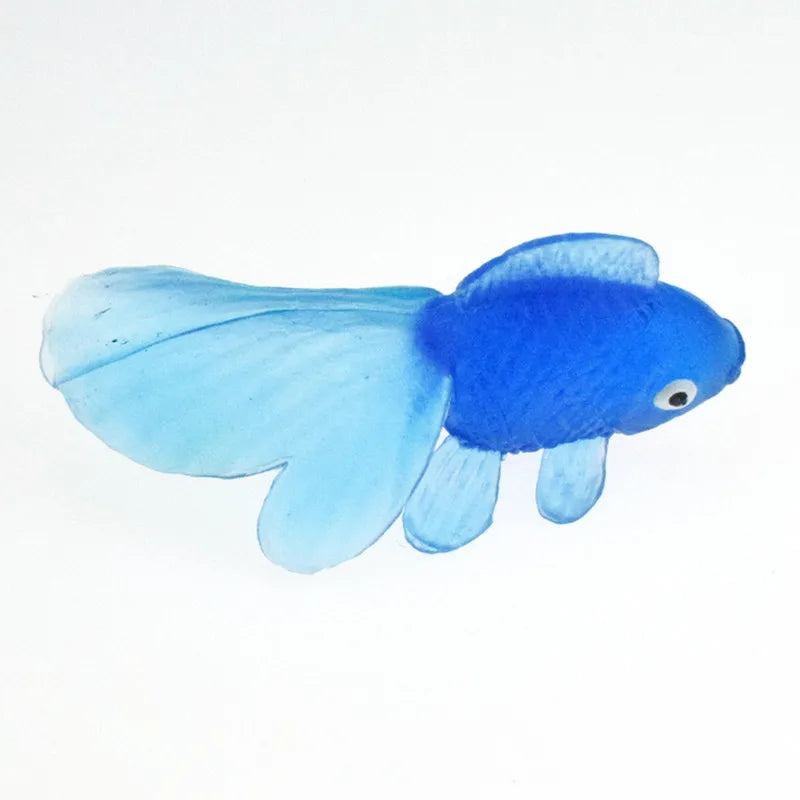 10pcs/set Kids Soft Rubber Gold Fish Baby Bath Toys for Children Simulation Mini Goldfish Water Toddler Fun Swimming Beach Gifts