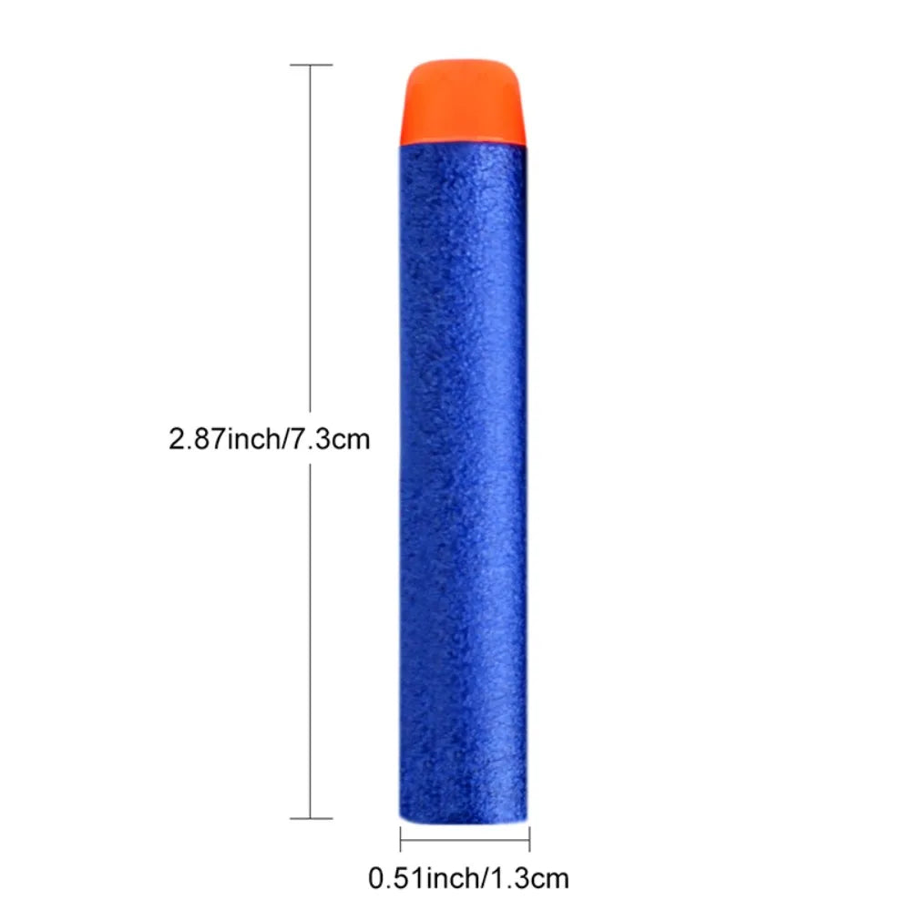 50Pcs/100pcs For Nerfs Soft Children Toy Gun Bullets Round Head Air Hole Foam Darts Bullet 7.2cm for Guns Accessories