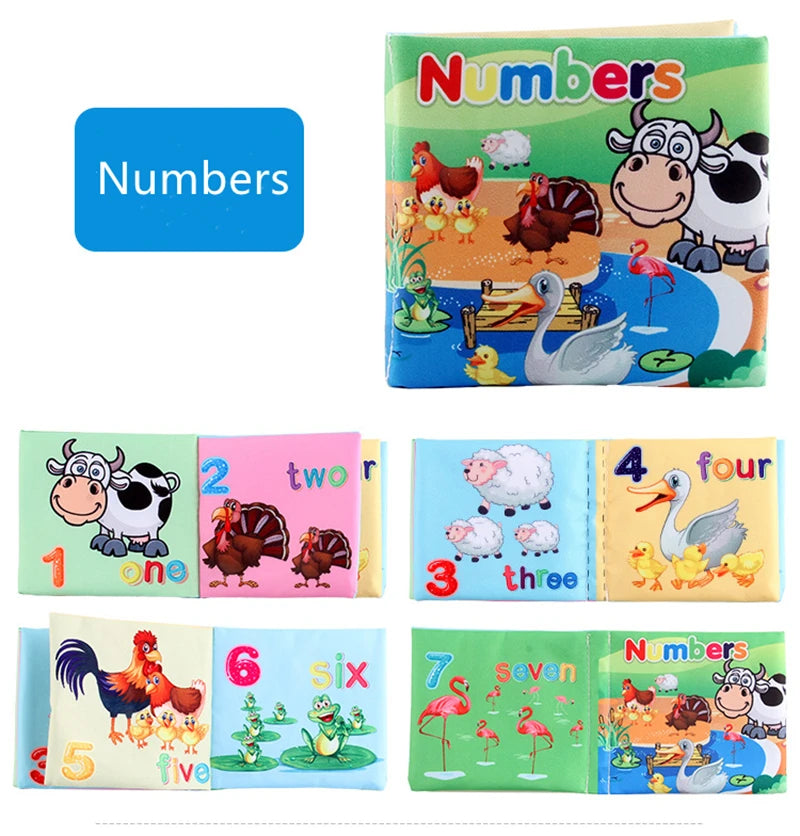 0-12 Months Baby Cloth Book Fruits Animals Cognize Puzzle Book Infant Kids Early Learning Educational Fabric Books Toys игрушк