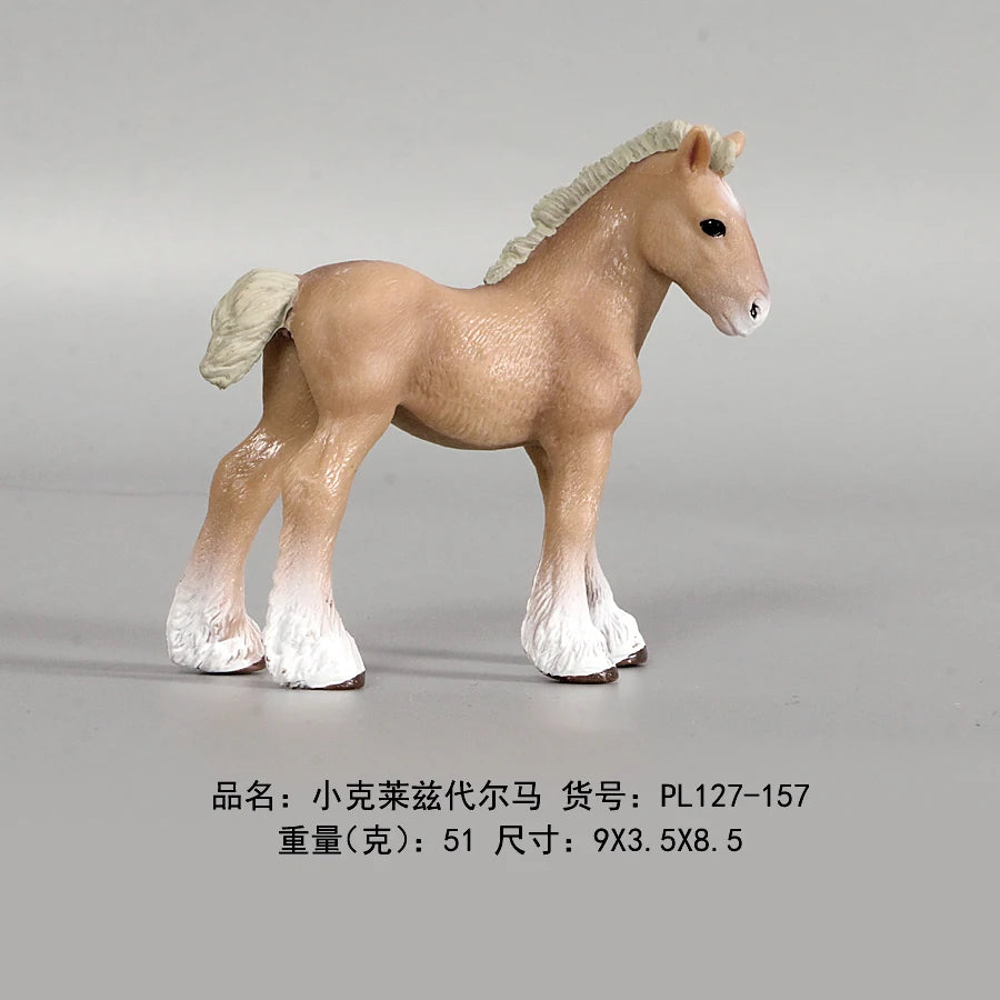 Simulation Horse Models Action Figure Toys,Plastic Action PVC Model Horse Baby Figurine Collection Doll For Kid Educational Toy