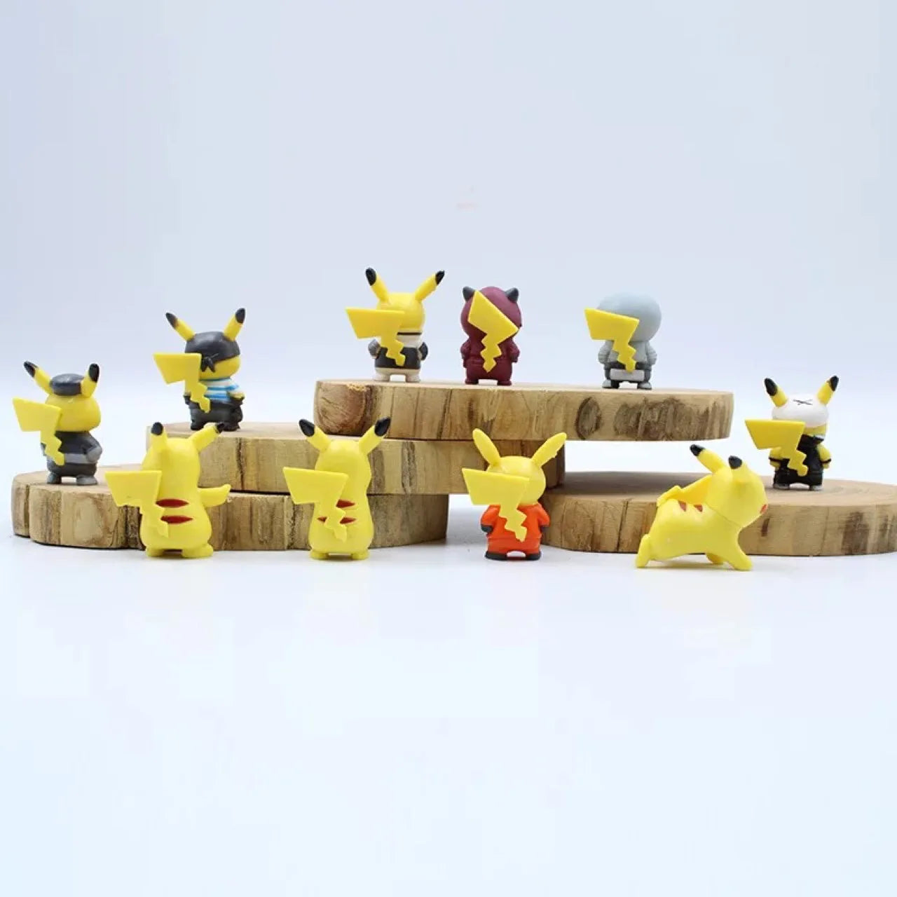 10pcs/set cartoon movie Pokemon Action figure mini toys dolls 4CM Pikachu Action figure model children gifts birthday gifts