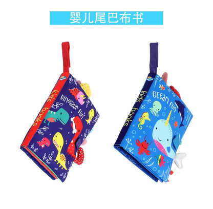 3D Toddlers Animal Foot Cloth Book Washable Montessori Baby Busy Board Early Learning Education Habits Knowledge Developing Toys