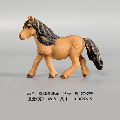 Simulation Horse Models Action Figure Toys,Plastic Action PVC Model Horse Baby Figurine Collection Doll For Kid Educational Toy