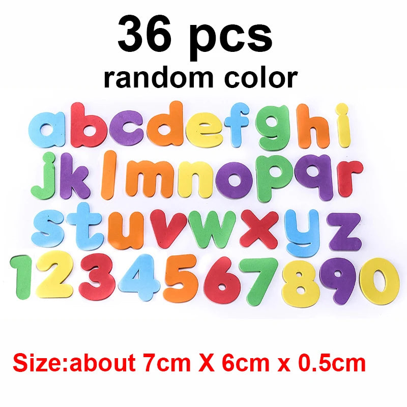 Alphanumeric Letter Bathroom Toys Bathtub Soft EVA Kids Baby Early Education Learning Foam DIY Sticker Puzzle Bubble Water Toys