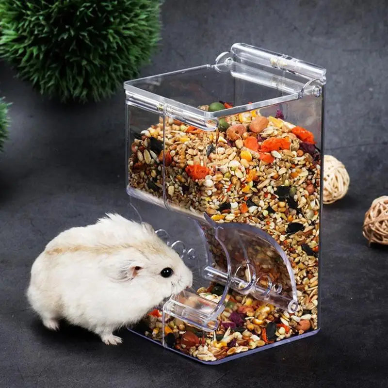 Rat Hamster Automatic Feeder for Smart Pet Hamster Bowl Plastics Clear Durable Food Dispenser Feeder Pet Supplies Free Shipping