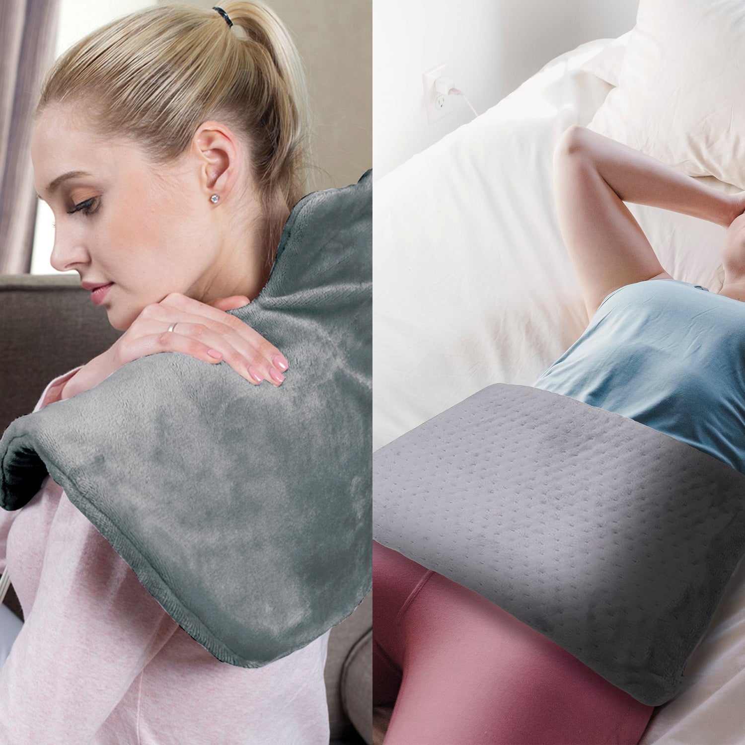 Total Comfort Package: Neck &amp; Shoulder Warmer + Electric Heat Pad