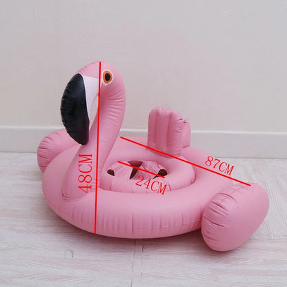 Inflatable Flamingo Pool Rafts Ride on Goose Summer Toys Kids Fun Swimming Water Beach Party Pool Game Toy Dmuchany Flaming Rose