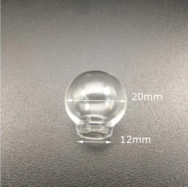 3sets 20*12mm transparent round ball hollow glass globes orbs base tray jewelry necklace vial pendant DIY wishing bottles