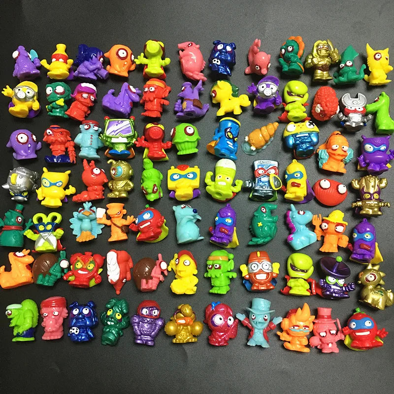 20Pcs Zomlings Anime Trash Dolls Action Figures 3CM Model Toy Kids Playing Superzings Garbage Doll Christmas Gift Sale