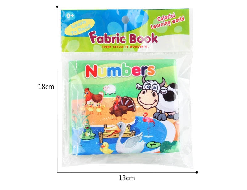 0-12 Months Baby Cloth Book Fruits Animals Cognize Puzzle Book Infant Kids Early Learning Educational Fabric Books Toys игрушк