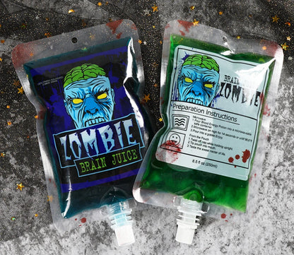 5pcs Creative Halloween Blood Drink Bag 250ml PET Food Bags Juice Bag Zombie Vampire Plasma Cosplay Props Halloween Decor Props