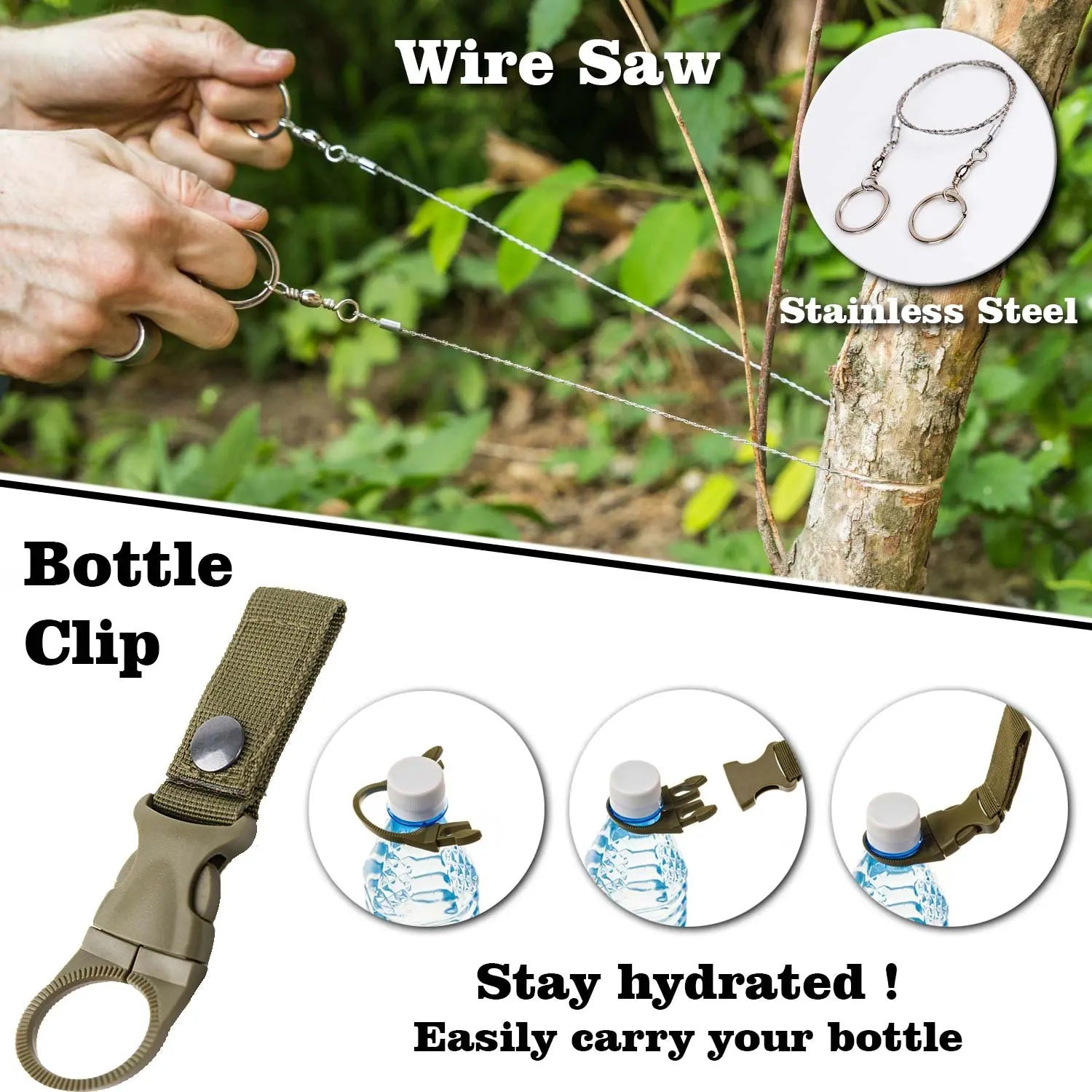Survival Kit Professional Survival Gear 200 in 1 Emergency Tactical First Aid Kit Outdoor Trauma Bag for Men Adventure Hunting