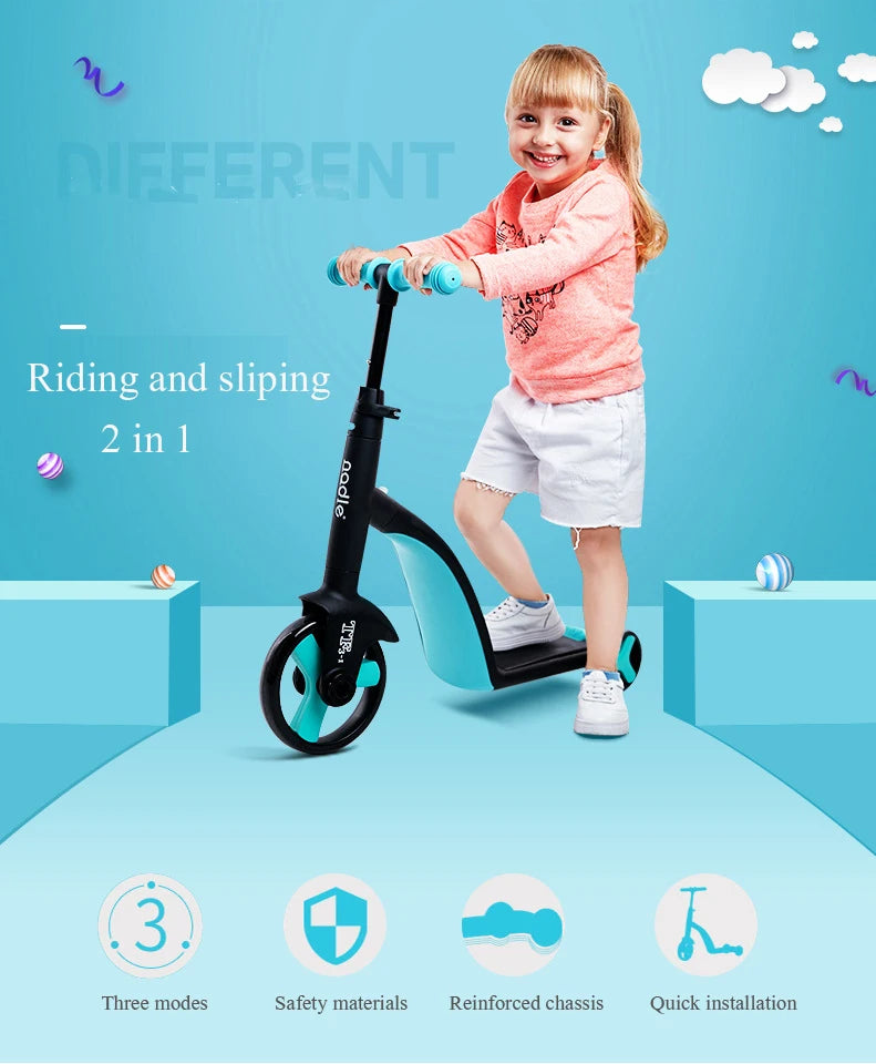 Children Scooter Tricycle Baby 3 In 1 Balance Bike Ride On Toys