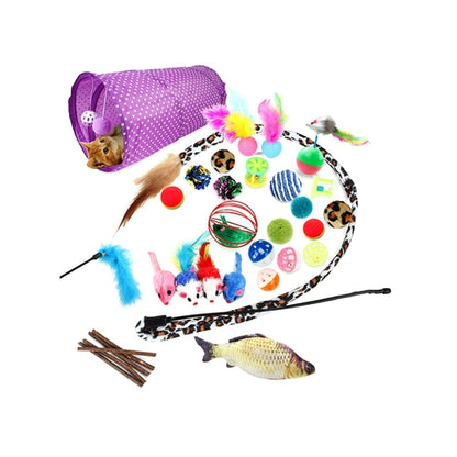 28pcs Funny Cat Toy With Anti-Bite Balls