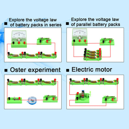 Student Physics Lab Electricity Circuit Magnetism Experiment Kit Learning Supply Kids Educational Toys for Junior High School