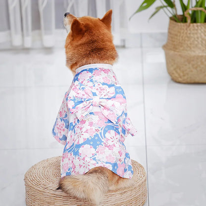 Clothes For Dog Cats Pet Summer Japanese Dog Clothes Kimono French Bulldog Corgi Chihuahua Shiba Inu Puppy Suit For Dogs