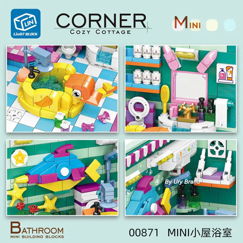 Friends Mini Bricks Girls Bedroom Morden Princess Set Playground House Designer DIY Building Block Toys for Kids Christmas Gifts