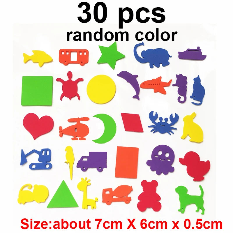 Alphanumeric Letter Bathroom Toys Bathtub Soft EVA Kids Baby Early Education Learning Foam DIY Sticker Puzzle Bubble Water Toys