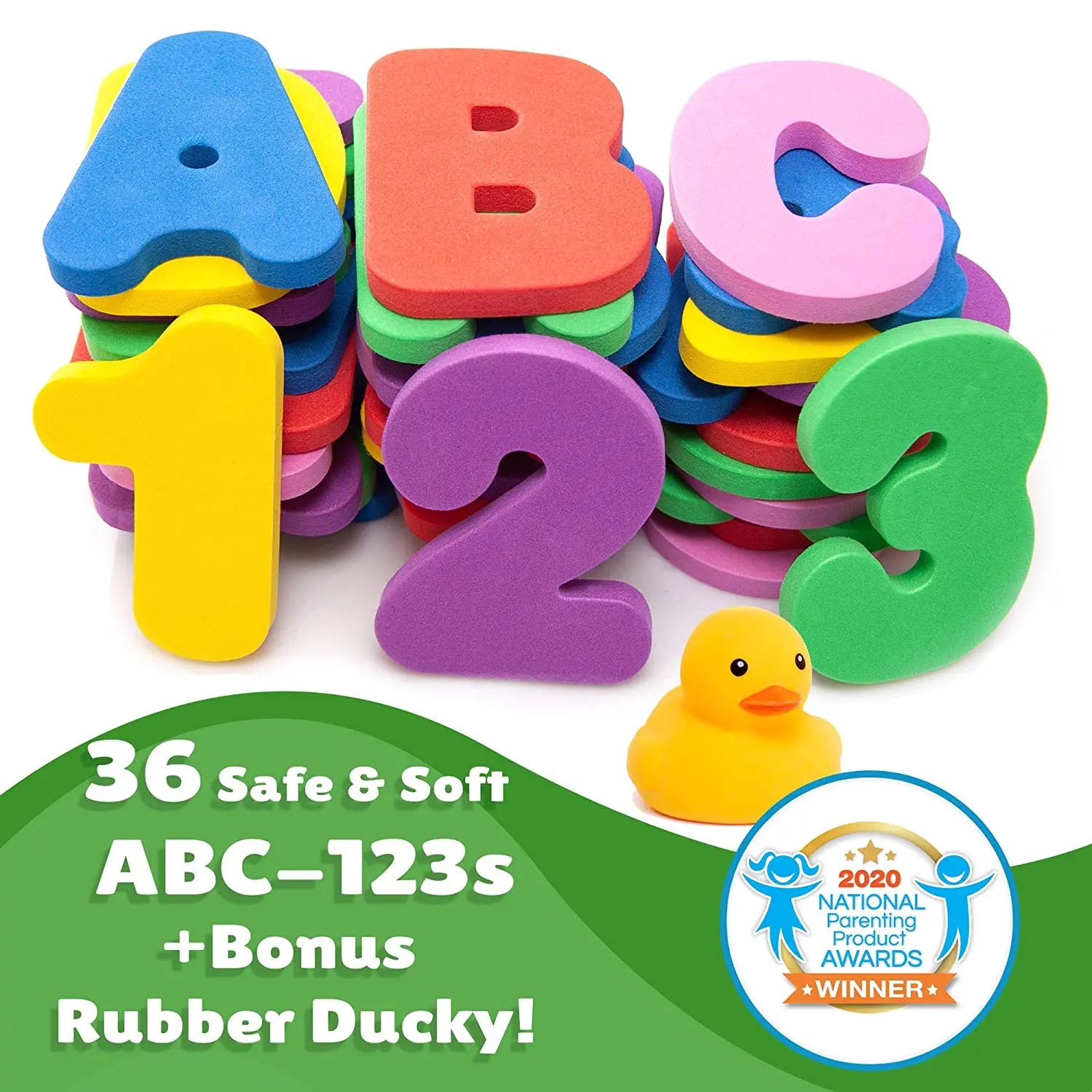 Alphanumeric Letter Bathroom Toys Bathtub Soft EVA Kids Baby Early Education Learning Foam DIY Sticker Puzzle Bubble Water Toys