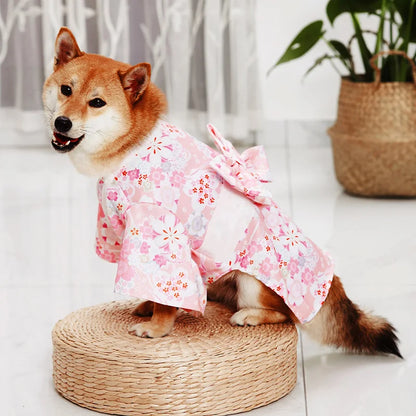 Clothes For Dog Cats Pet Summer Japanese Dog Clothes Kimono French Bulldog Corgi Chihuahua Shiba Inu Puppy Suit For Dogs