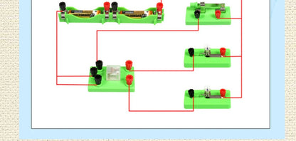 Student Physics Lab Electricity Circuit Magnetism Experiment Kit Learning Supply Kids Educational Toys for Junior High School