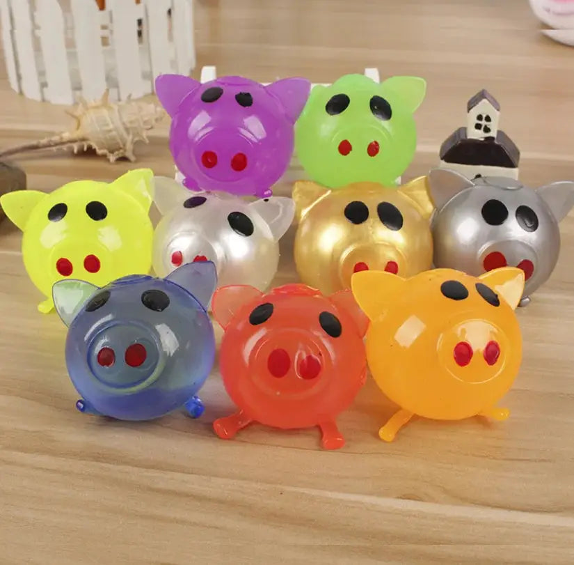 jello pig Interesting Decompression Toys Jello Pig Cute Anti Stress Splat Water Pig Ball Vent Toy Venting Sticky For Adult Kids