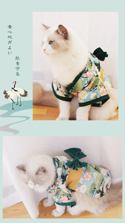 Clothes For Dog Cats Pet Summer Japanese Dog Clothes Kimono French Bulldog Corgi Chihuahua Shiba Inu Puppy Suit For Dogs